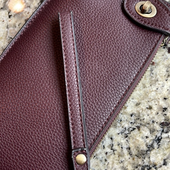 Joy Susan • Mini Crossbody Wristlet Clutch in Maroon/Wine color • EUC - Picture 15 of 16